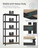 SONGMICS GLR040B02 Set of 2 Heavy Duty Shelving Units 40 x 90 x 180 cm Black view 3