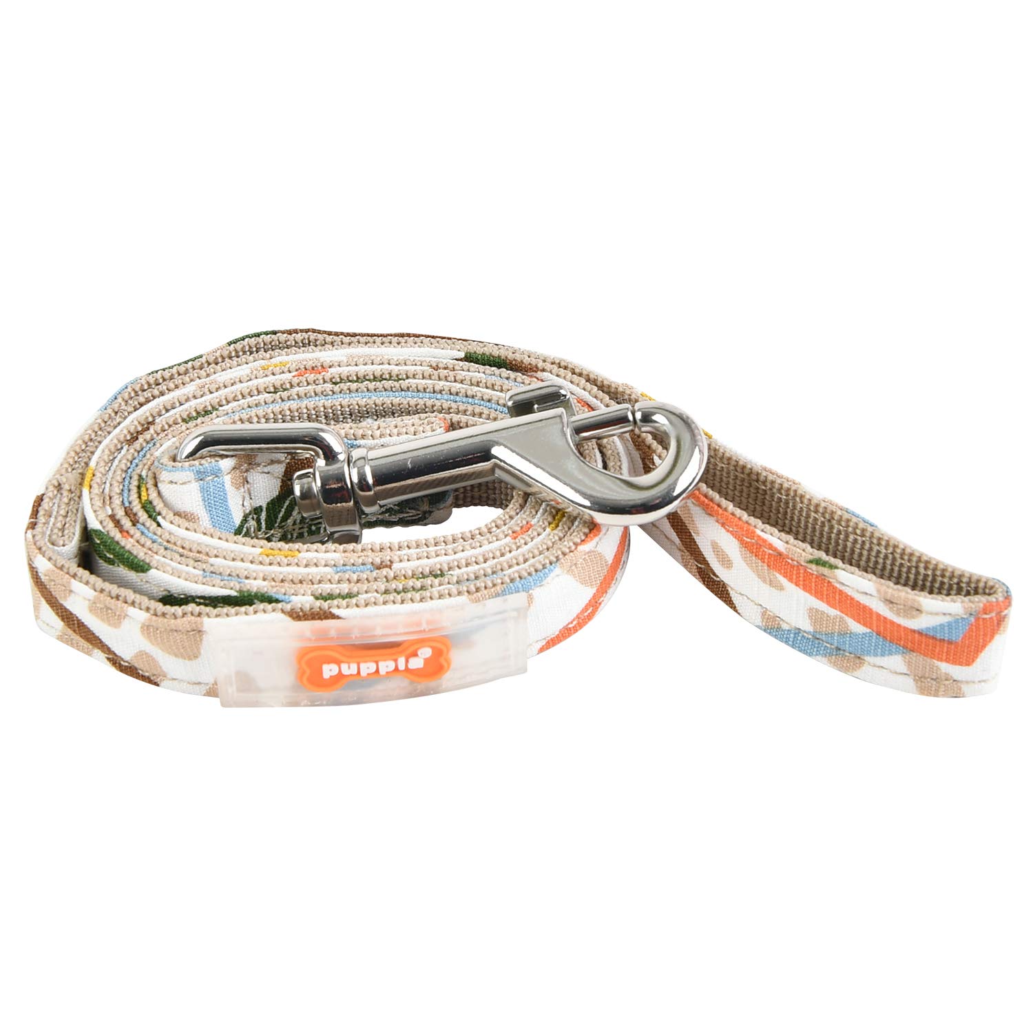 Puppia Botanical Lead Dog Leash, Beige, M