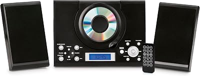 Grouptronics CD Player HiFi System Radio USB MP3 Clock Alarm Remote Wall Mount
