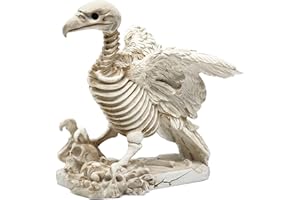TNDCKP Halloween Skeleton Decorations, 3 Styles, Eagle, Fish, Unicorn Animals Skeletons, for Table Yard Lawn Party Props Décor (Vulture)