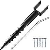 CRIZTA Premium No Dig Ground Anchor DIY Screw in U-Model 27 Inch Fits Standard 4x4 Post (3.5" X 3.5" Inch) Great for Mailbox and Fence Posts
