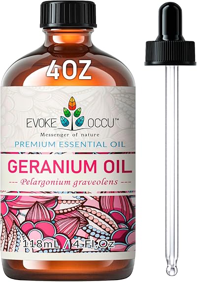 EVOKE OCCU Geranium Essential Oil 118ml Pure Undiluted 4 fl oz