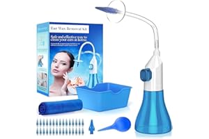 WEUANY Ear Wax Removal, Ear Cleaner, Ear Wax Removal Kit, Ear Wax Removal Tool, Manual Ear Irrigation Flushing System, Ear Cleaning Kit for Adults & Kids