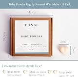 Fosse Living Baby Powder Soy Wax Melts 16 Pack Vegan Plastic Free UK Handmade view 5