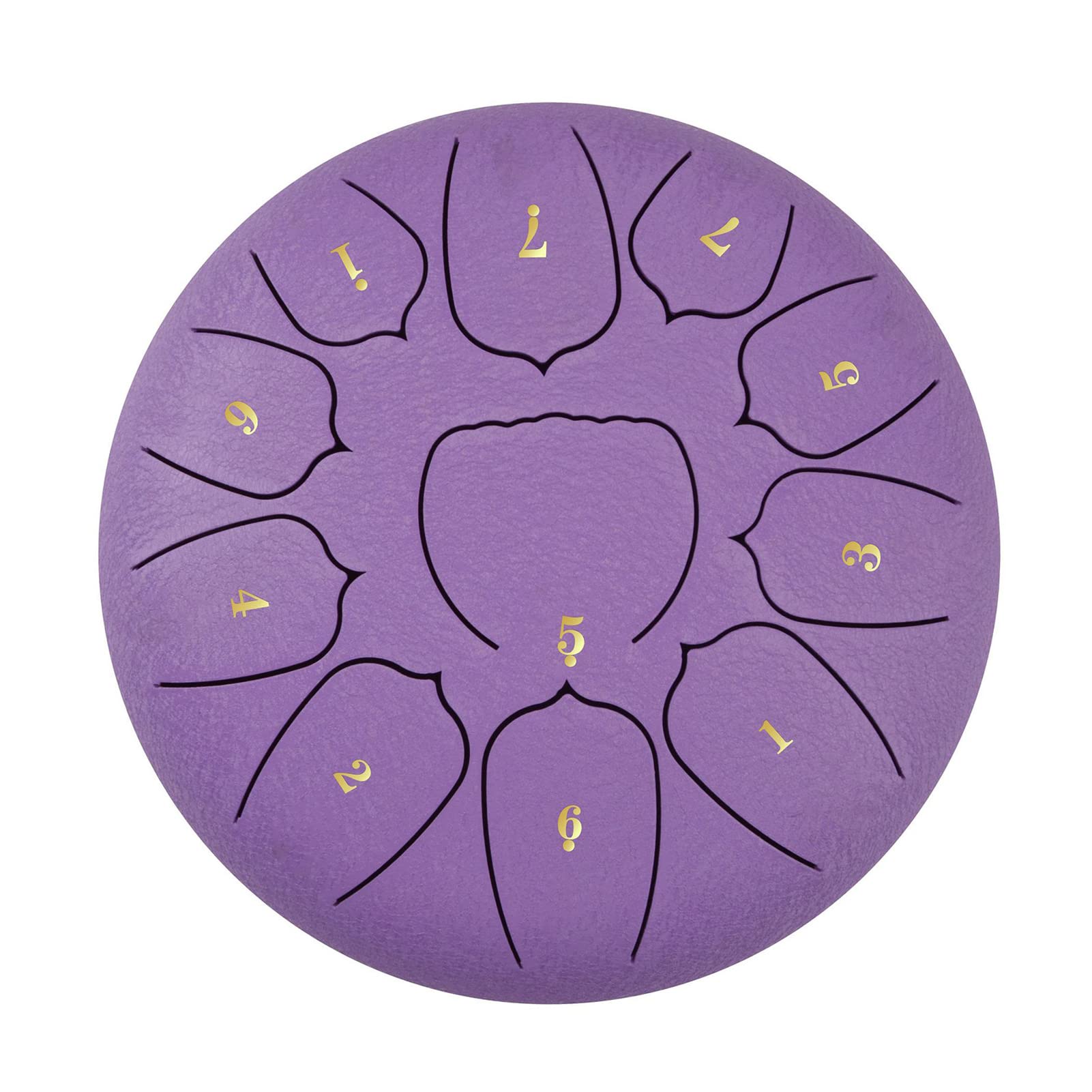 Sunydog 6 Inch Steel Tongue Drum 11 Notes Handpan Drum with Drum Mallet Finger Picks Percussion for Meditation Yoga(Purple)