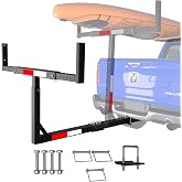 TRUSOON Truck Bed Extender Hitch Mount, Adjustable 2-in-1, 1000 lb | Heavy-duty steel, adjustable 2-in-1 design, anti-rattle stabilizer, for kayaks, lumber, ladders and long loads
