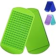 Silicone Mini Ice Cube Trays 2 Pack, 160 Small Ice Cube Molds Easy Release Crushed Ice Cube for Chilling Whiskey Cocktail, BPA Free Flexible Stackable and Durable Soft Mold Storage Containers (Green)