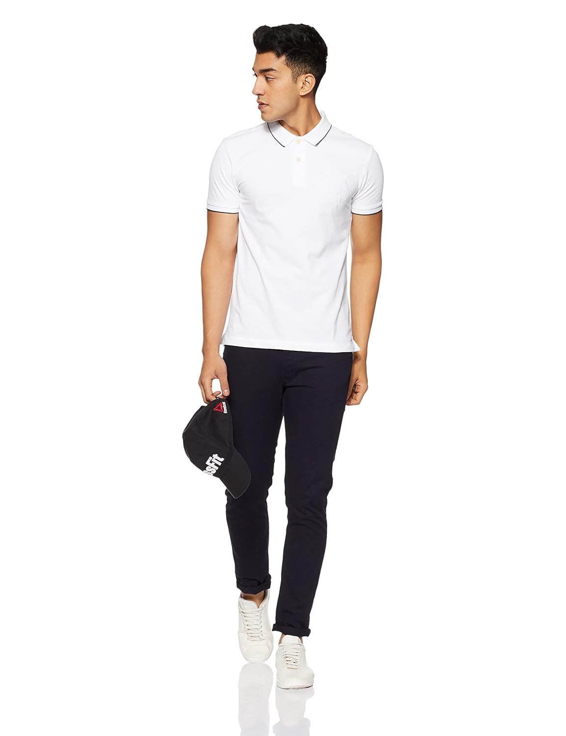 arrow sports men's solid regular fit t-shirt