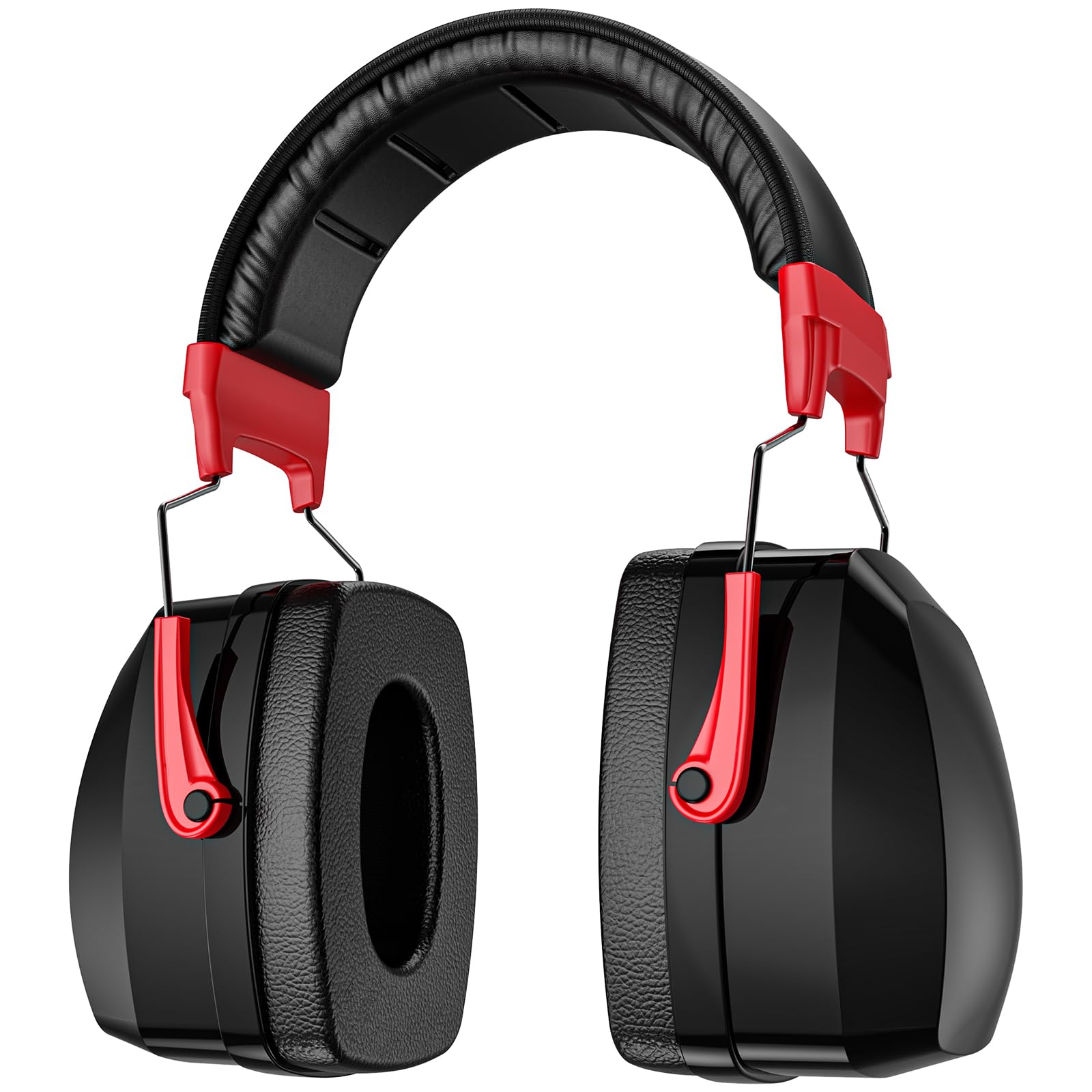 ProCase Extra Large SNR 37dB Noise Cancelling Headphones, Adult Ear Defenders NRR 35dB for Ear Protection Protectors -Red