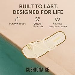 CUSHIONAIRE Venue Women’s Strappy Toe-Loop Slide