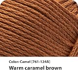 Lion Brand 24/7 Lightweight Cotton Yarn Camel Pack of 3 view 2
