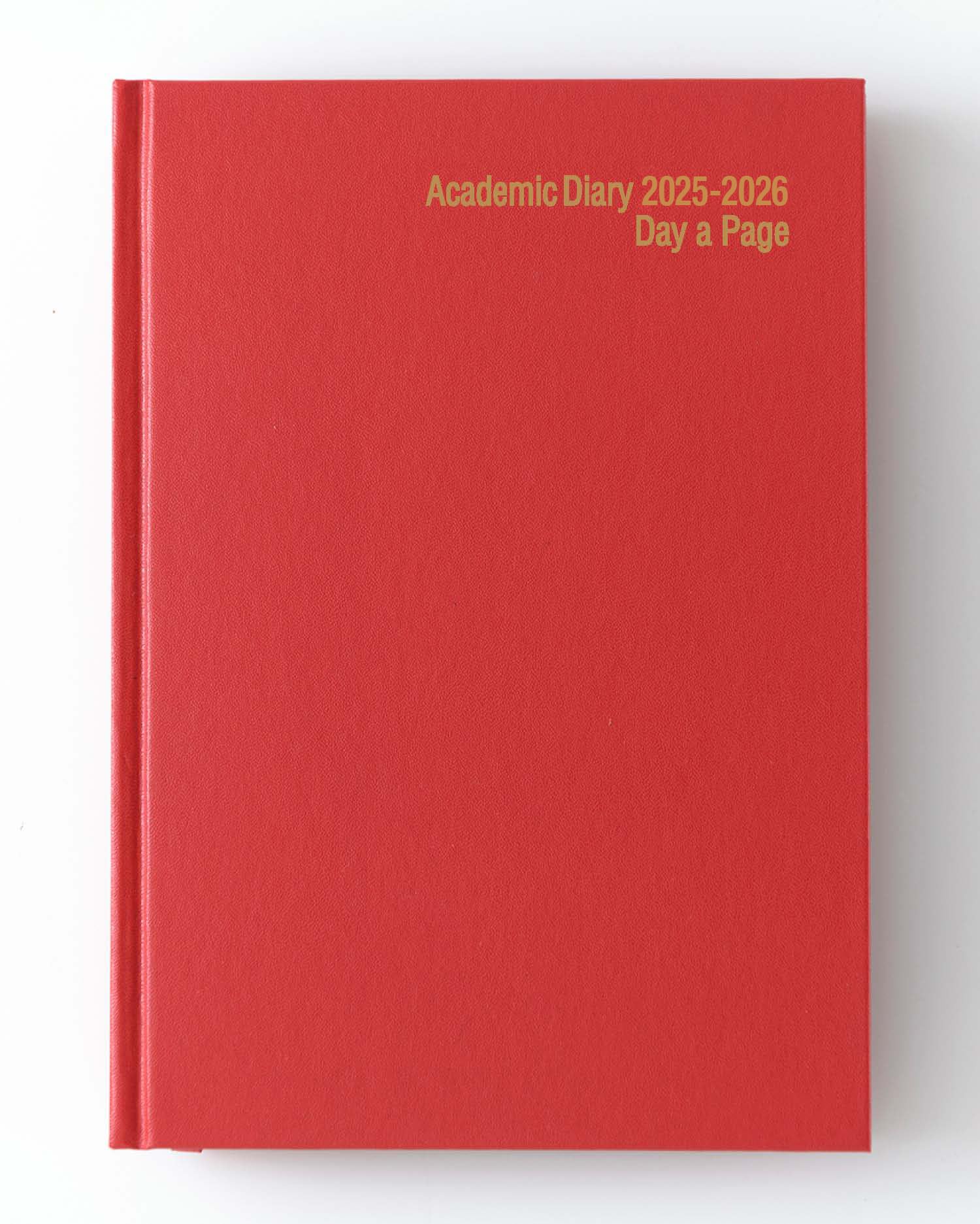 IMPRINT 2026-2027 A4 Academic Diary – Mid-Year Page-a-Day Planner for Students & Teachers – Case Bound Organiser with Timetable, Term Dates & Notes Pages (Red)