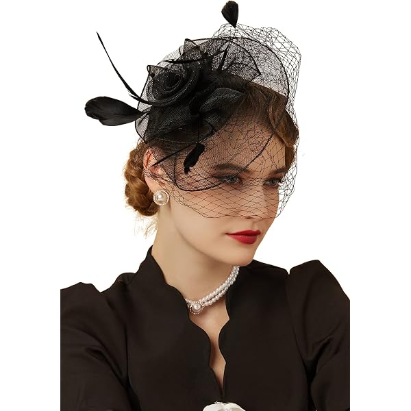 Fascinators Hats for Women Tea Party Hair Clip Outfits Head  display picture 1