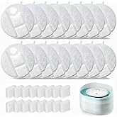 16 Pack Dog Water Fountain Replacement Filters for Petlibro Capsule Dog Fountain PLWF008,Pet libro filters with Replacement Pre-Filter Pump Sponges.