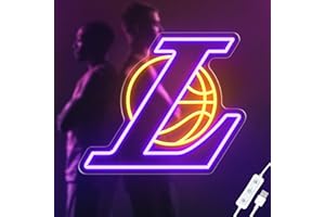 ACOPAEY Basketball Neon Sign, Dimmable Basketball Led Neon Lights for Wall Decor, USB Powered Sports Led Light for Room Bedroom Man Cave Dorm Pub Decor, Birthday Party Gifts
