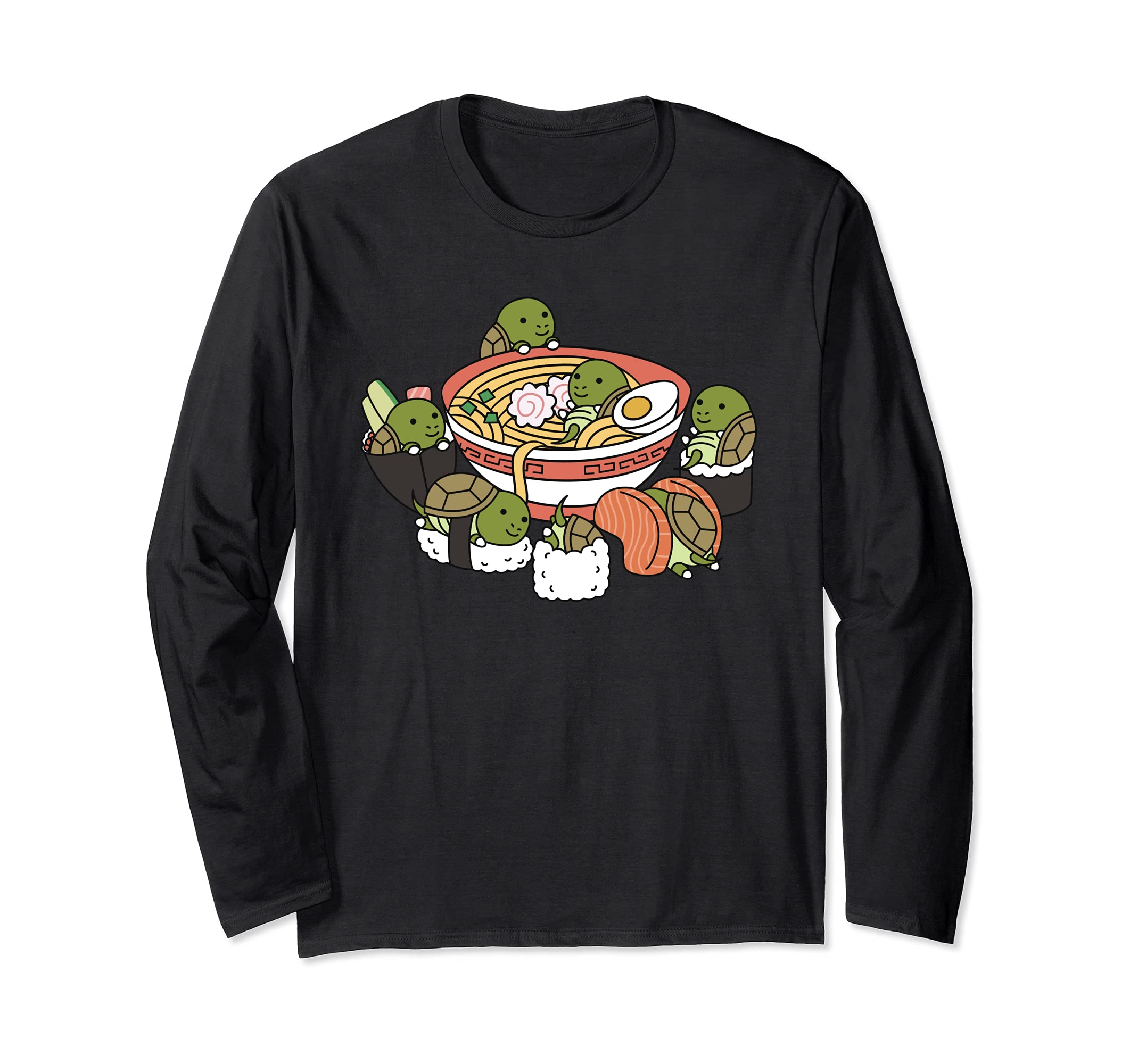 Ramen Sushi Tortoise Pet Long Sleeve T-Shirt