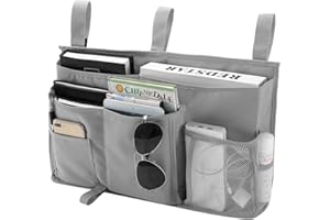 Bunk Bed Organizer, Bedside Caddy Hanging Storage Bag With 8 Pockets, Magazine Holder for College Dorm Rooms, Hospital, Baby 