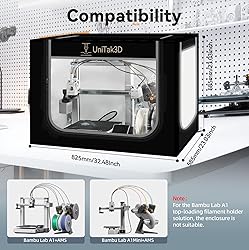 3D Printer Enclosure for Bambu Lab A1 Combo,Large