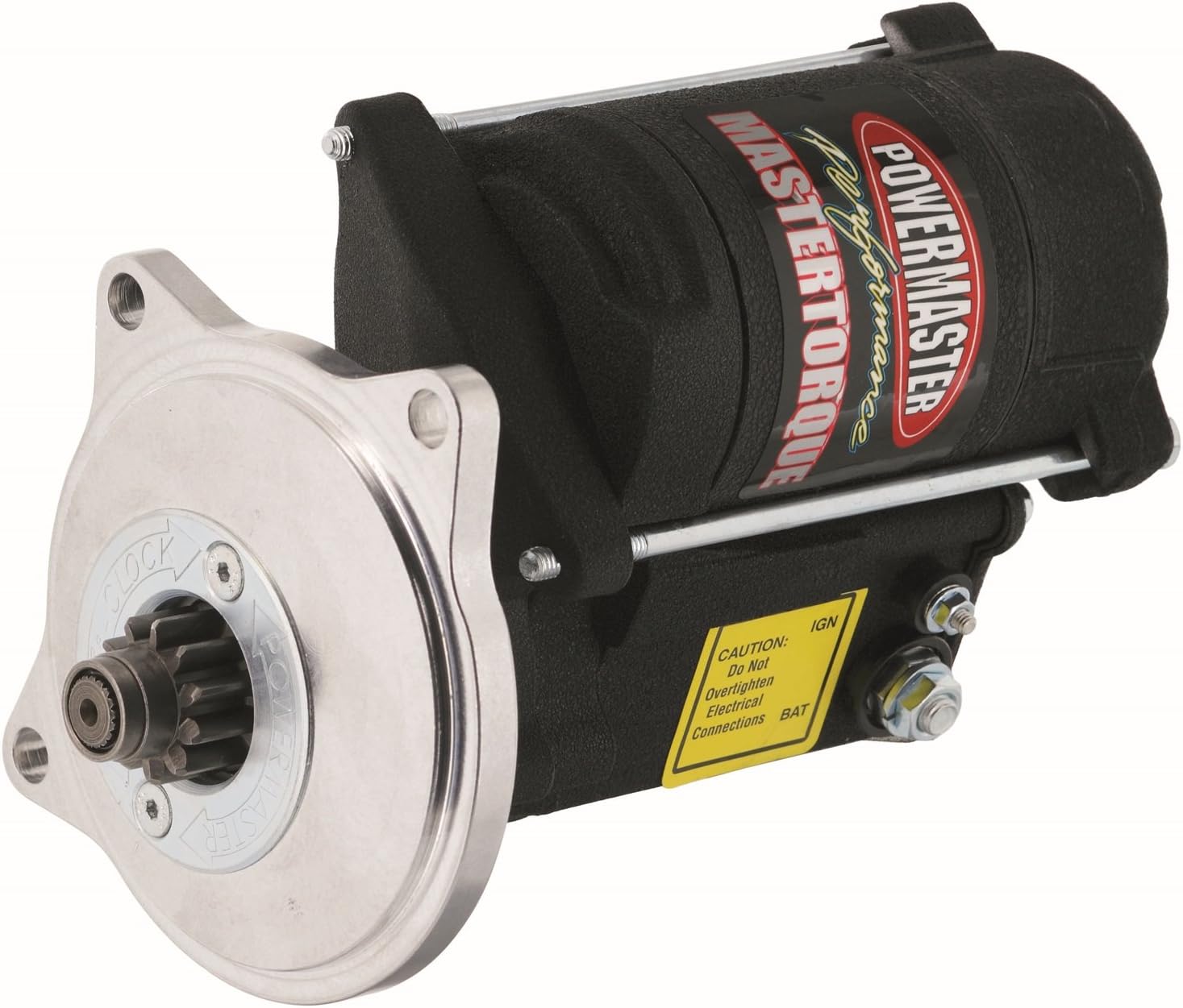 Powermaster 9606 Str Master Infi-Clock Ford [BB] FE 3 Ear Mtg 1963 1/2 & UP 184T Flyw 14:1 Black Wrinkle