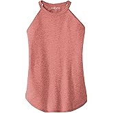 Jaxtyns Ladies Rocker Tank High Neck Womens Flattering Soft Tri Blend Workout Causal Dress Top