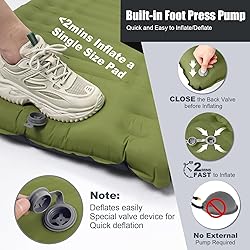 GGOV Camping Sleeping Pad, Extra Thickness 4.7 Inch