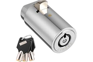 FDCZEYXIOR Cylinder Lock for Vending Machines, Vending Machine Key Tubular Lock Bypass Tool Tubular Key Locks Pick Coke Snack Candy Soda Vendings Machines Locks with 3 Pcs Keys