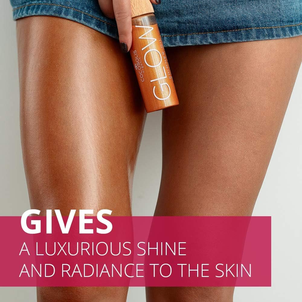 COCOSOLIS Glow Shimmer Oil, Multicolored, 110 ml (Pack of 1) - Image 3