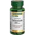 NATURE'S BOUNTY Selenium, Absorbable, 200 mcg, Provides Antioxidant For The Maintenance Of Good Health, Helps Maintain Normal