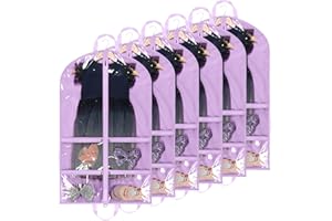 KEEGH Garment Bags for Dance Costumes 40 inch Dance Garment Bags for Dancers Hanging Clothes for Closet Storage, with 4 Zippe