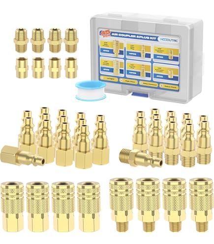 28 Pieces 1/4 Inch Npt Quick Connect Air Coupler And Plug Kit For Compressor Accessories Fittings - View #7