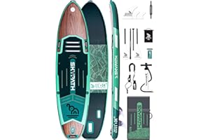 SKYPATH Inflatable Stand Up Paddle Board,10'6''*32''/11'*34'' Ultra-Light SUP Board,Blow Up Paddle Board, Wide Stable Family Board for Youth & Adults of All Skill Levels with Full Set of SUP Board Accessories