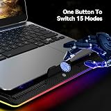 TECKNET Laptop Cooling Pad RGB 5-Quiet Fans 12-19 Inch with 2 USB Ports view 7