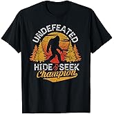 Bigfoot Hide and Seek Champion Shirt Sasquatch Tee Men Kids T-Shirt