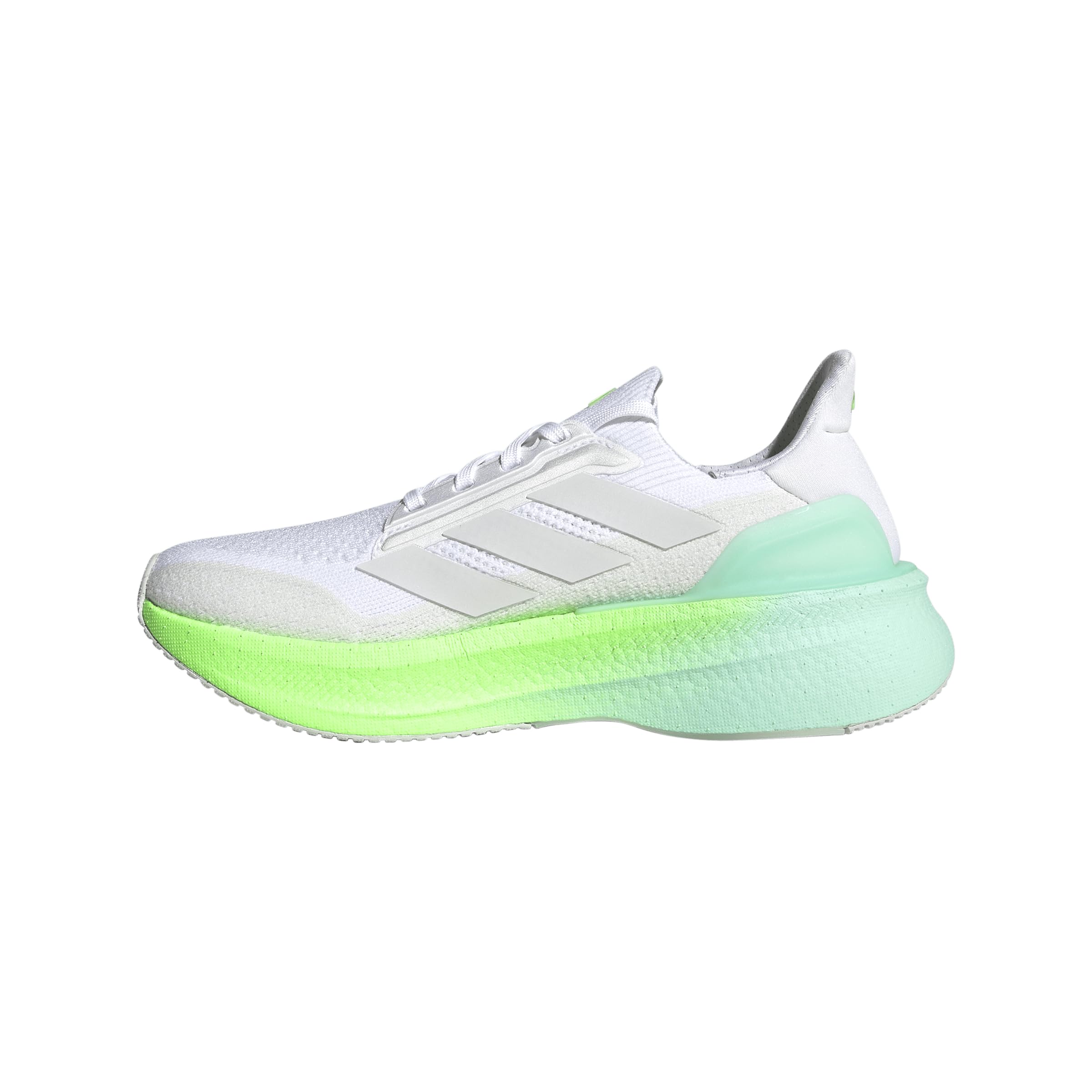 Photo 1 of adidas Women's Ultraboost 5X Running, White/Dash Grey/Lime Burst, 9