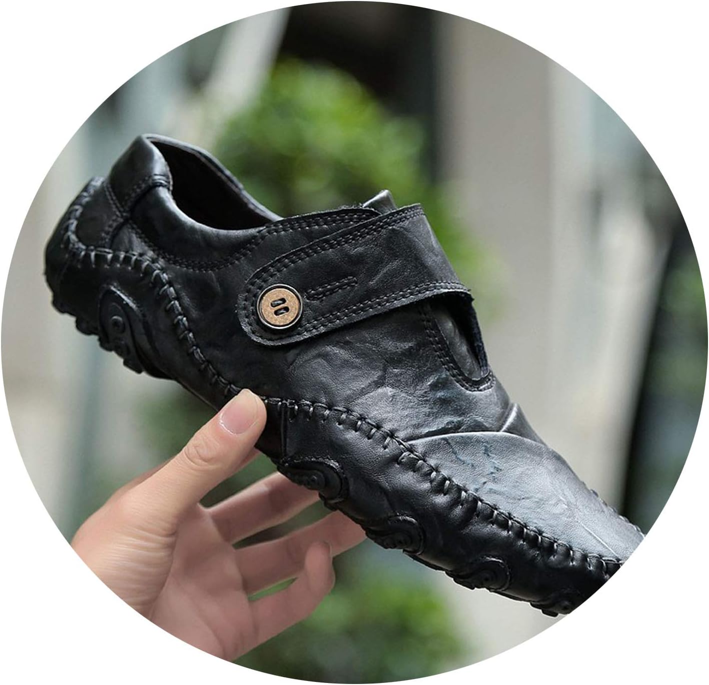 Genuine Leather Men Casual Shoes Luxury Brand 2019 Mens Loafers Fashion Breathable Driving Shoes