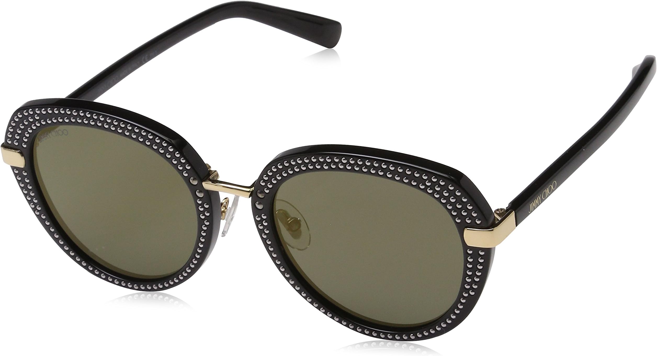 Jimmy Choo Mori Sunglasses in Black Gold MORI/S 2M2 52