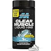 Muscletech HMB Supplements 1000mg, Clear Muscle (42 Liquid Softgels) - Highest Grade HMB for Lean Muscle & Recovery-HMB Free Acid Muscle Supplement-Help Decrease Muscle Breakdown - Packaging May Vary