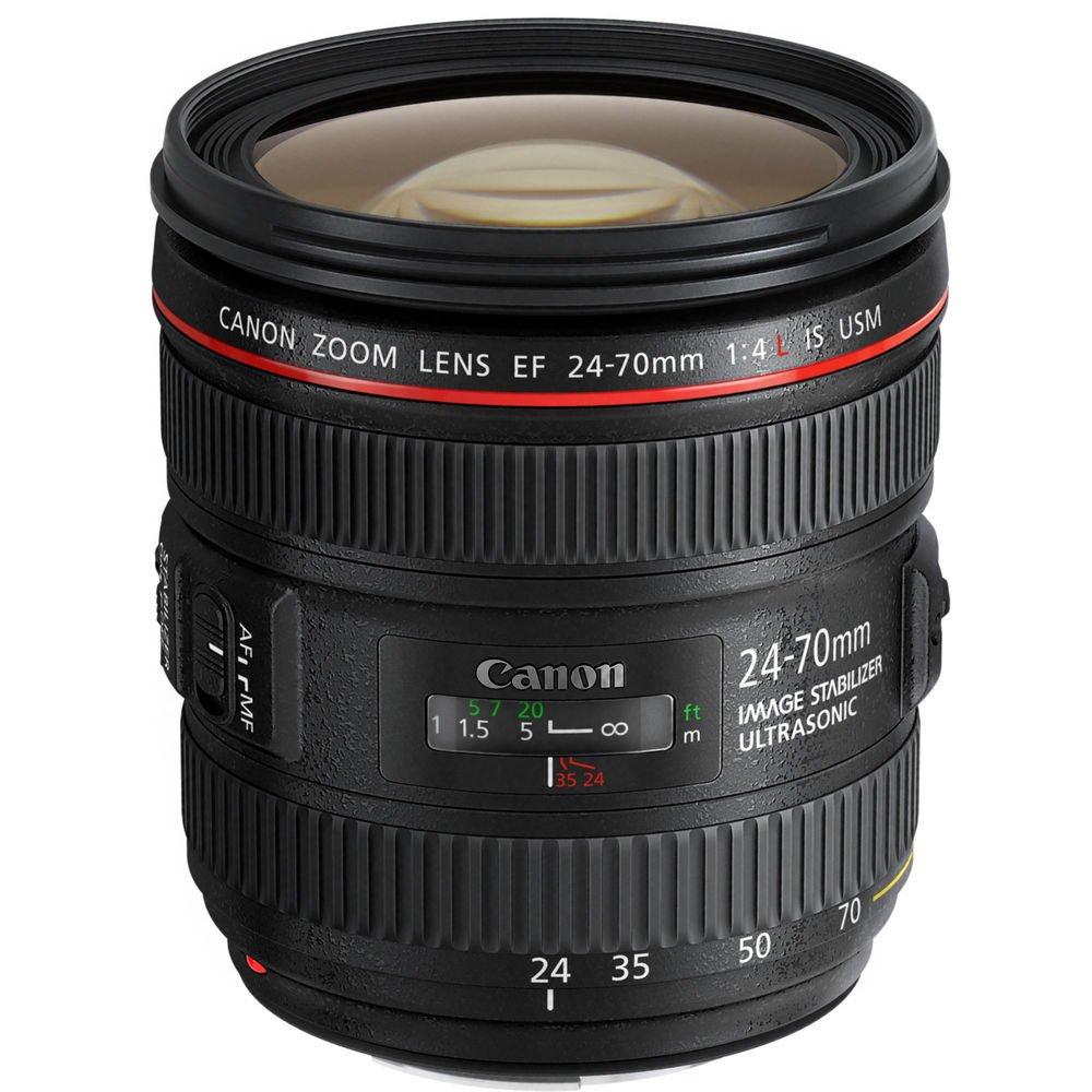 Canon EF 24-70mm f/4L is USM Lens with Pro Filter (Certified