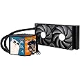 TRYX Panorama 240 240mm AIO 6.5'' AMOLED L-Shaped Screen 3D Anamorphic Effect Display Customizable AIO Cooler 240mm 8th Gen Asetek Pump 280w TDP with ROTA PRO 120mm Fan for LGA 1700/1200/115X AM5/AM4