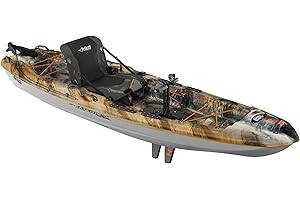 Pelican Catch 110HDII - Sit-On-Top Fishing Kayak - HyDryve Pedal System & Comfortable Ergocast seat - 10 ft - Outback