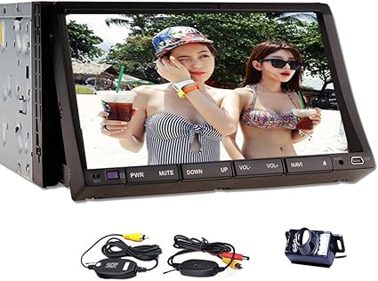 Amazon 2 Din Android 4 4クアッドコア Wifi 無線lan内蔵 カーdvdプレーヤー アプリダウンロード放題 Fm Amラジオ受信機 Sd Usbスロット搭載 バックカメラ Gpsナビゲーション Bluetooth カーステレオ バックカメラ インダッシュ車載モニター 7インチ静電式デジタル