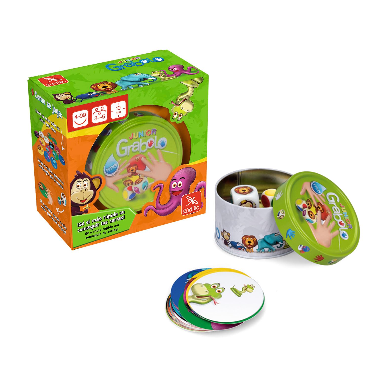 Ludilo 80452 Animal Grabolo Junior Observation Logic Learning Family Game, Multicoloured, Única — image 1