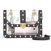 Missnine Clear Bag for Stadium Events Clear Crossbody Purse Stadium Approved Women Transparent Shoulder Bag for Concerts