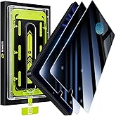 WSKEN for Samsung Galaxy S25 Ultra Privacy Screen Protector - 25 Degree Anti Spy [Fingerprint Unlock Support] Case Friendly Shatterproof Auto Dust Removal Tempered Glass for Galaxy S25 Ultra,2 PCS