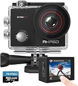 AKASO EK7000 Pro 4K Action Camera with 64GB Card Touch Screen EIS 131ft