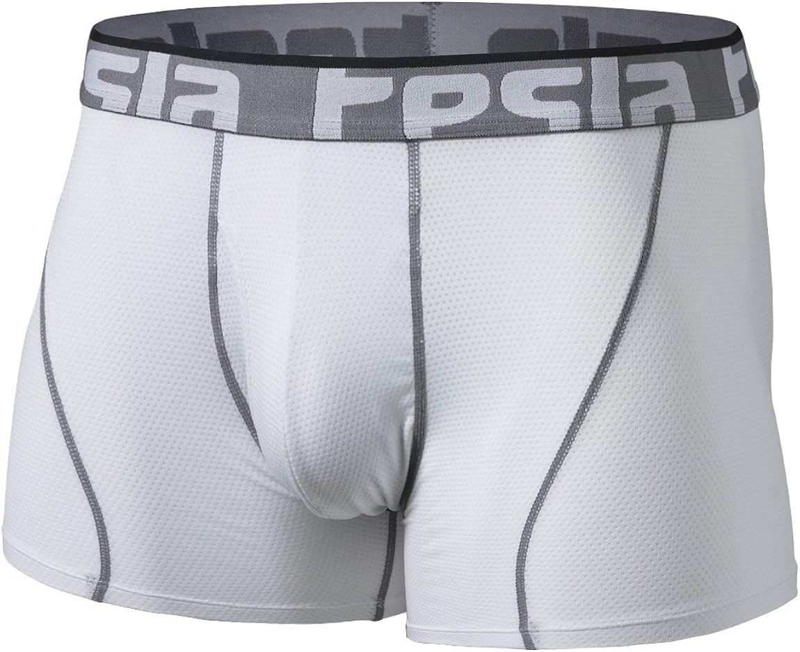 TSLA Men's (Pack of 2, 3) Relaxed Stretch 9 inches Cool Dry Brief Mesh Underwear Trunk: Clothing