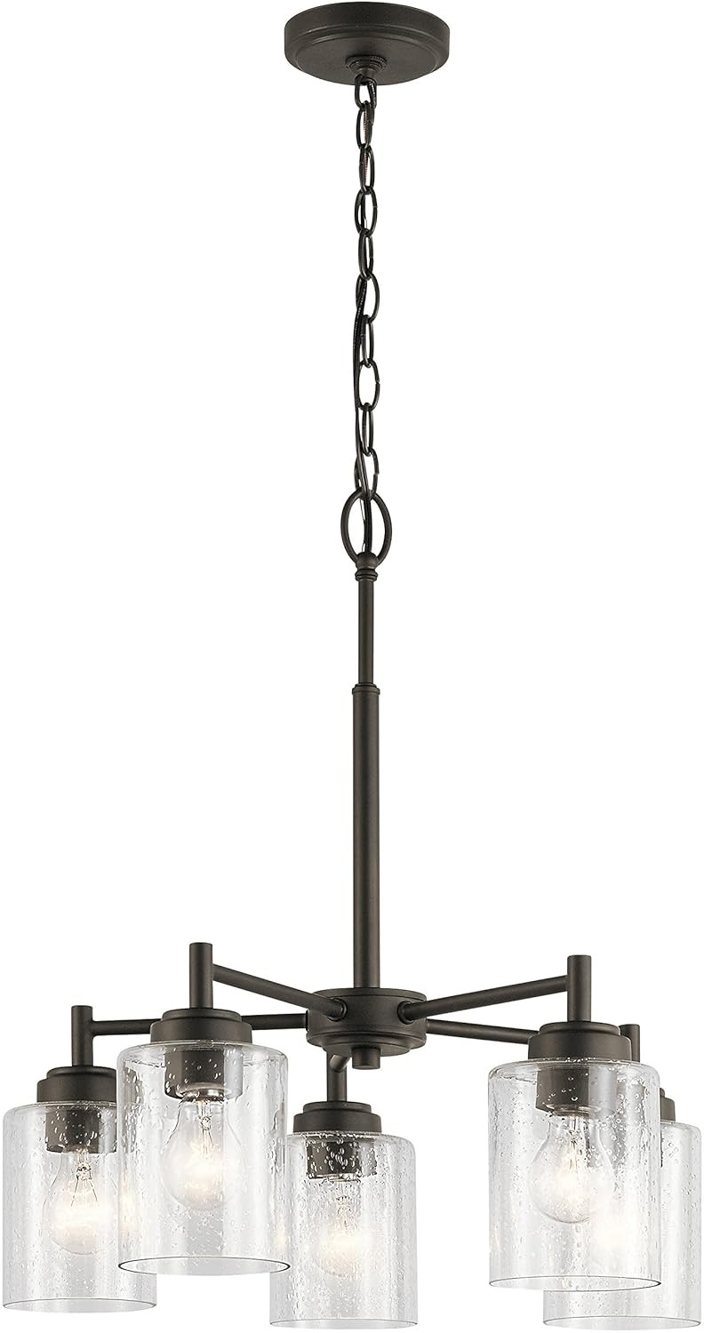 Kichler Lighting 44030OZ Five Light Chandelier from The Winslow Collection, Olde Bronze