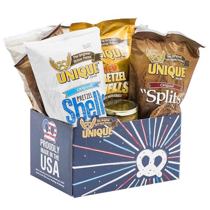 Unique Pretzels Patriotic Pretzel Burst Gift