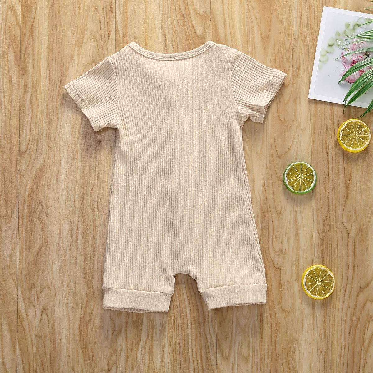 Unisex Newborn Outfits Baby Kids Boys Girls Cute Solid Color Romper Jumpsuit Top: Clothing