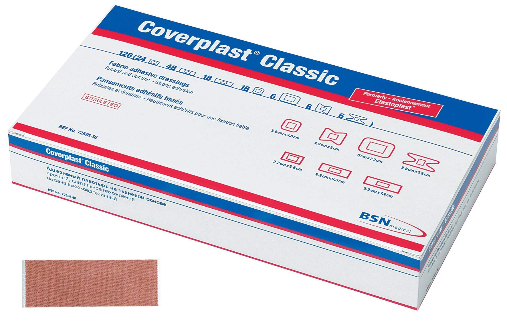Coverplast Premium Fabric Plasters - 6.3 x 2.2cm (Pack of 100)